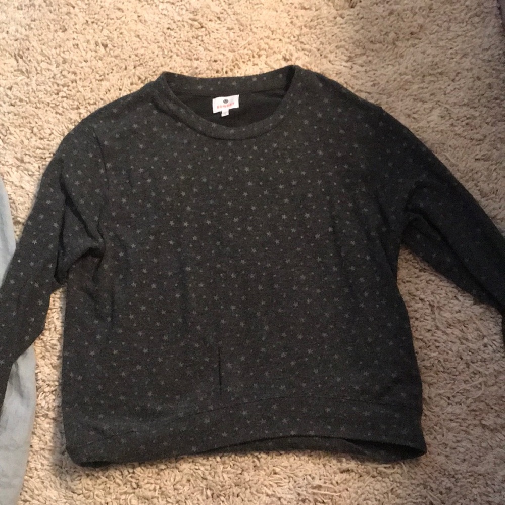 sundry grey star sweater